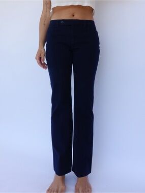 Navy Lauren Ralph Lauren cotton trouser pants